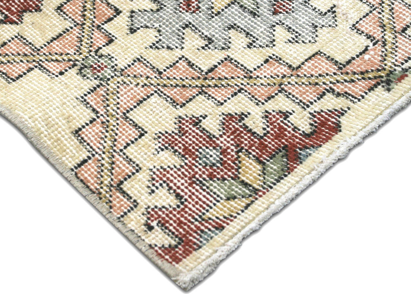 Vintage Turkish Mid-Century-Modern Rug - 4'1" x 8'6" - 140185