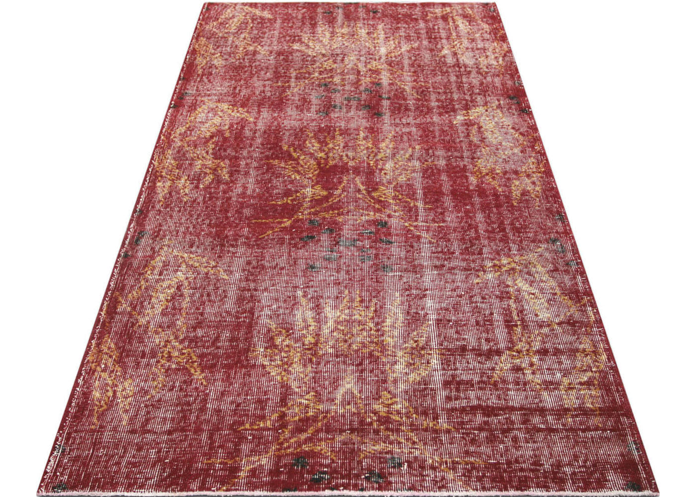 Vintage Turkish Mid-Century-Modern Rug - 3'10" x 7' - 140190