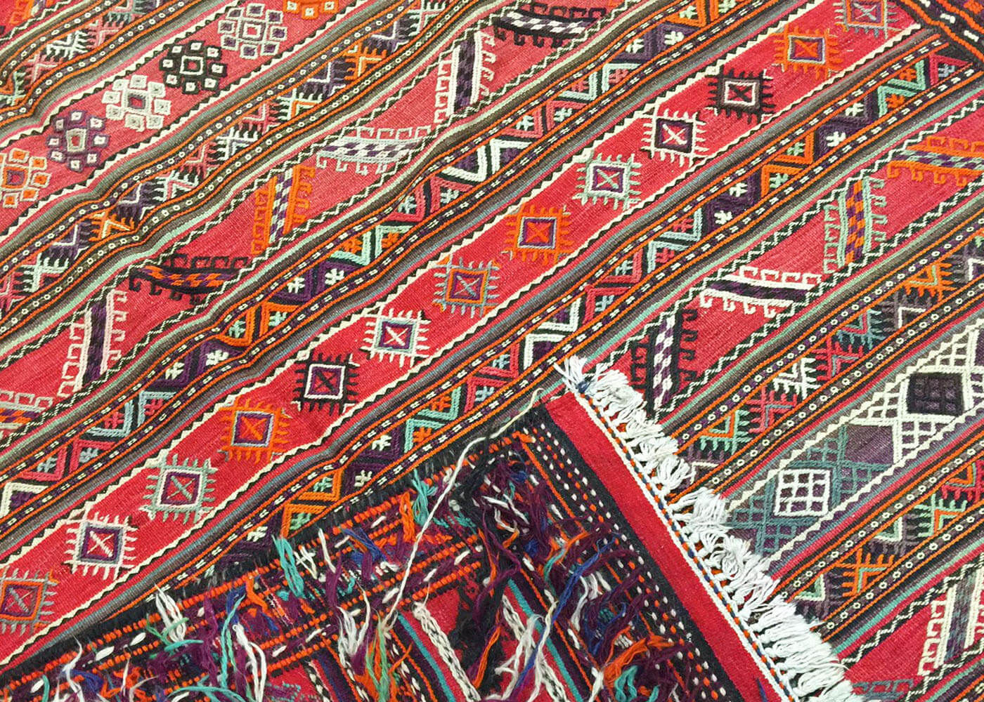 Vintage Persian Kilim - 5'11" x 12'4" - 140197