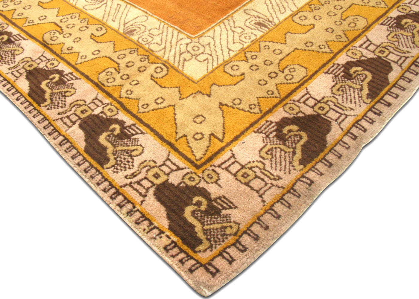 Vintage Turkish Oushak Rug - 8'7" x 11'10" - 140199