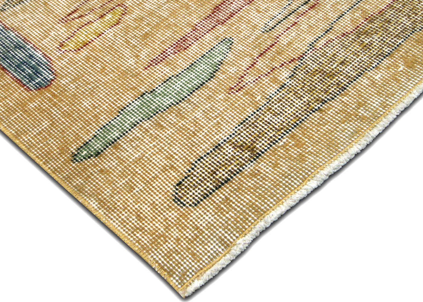 Vintage Turkish Mid-Century-Modern Rug - 6'9" x 10'1" - 140207