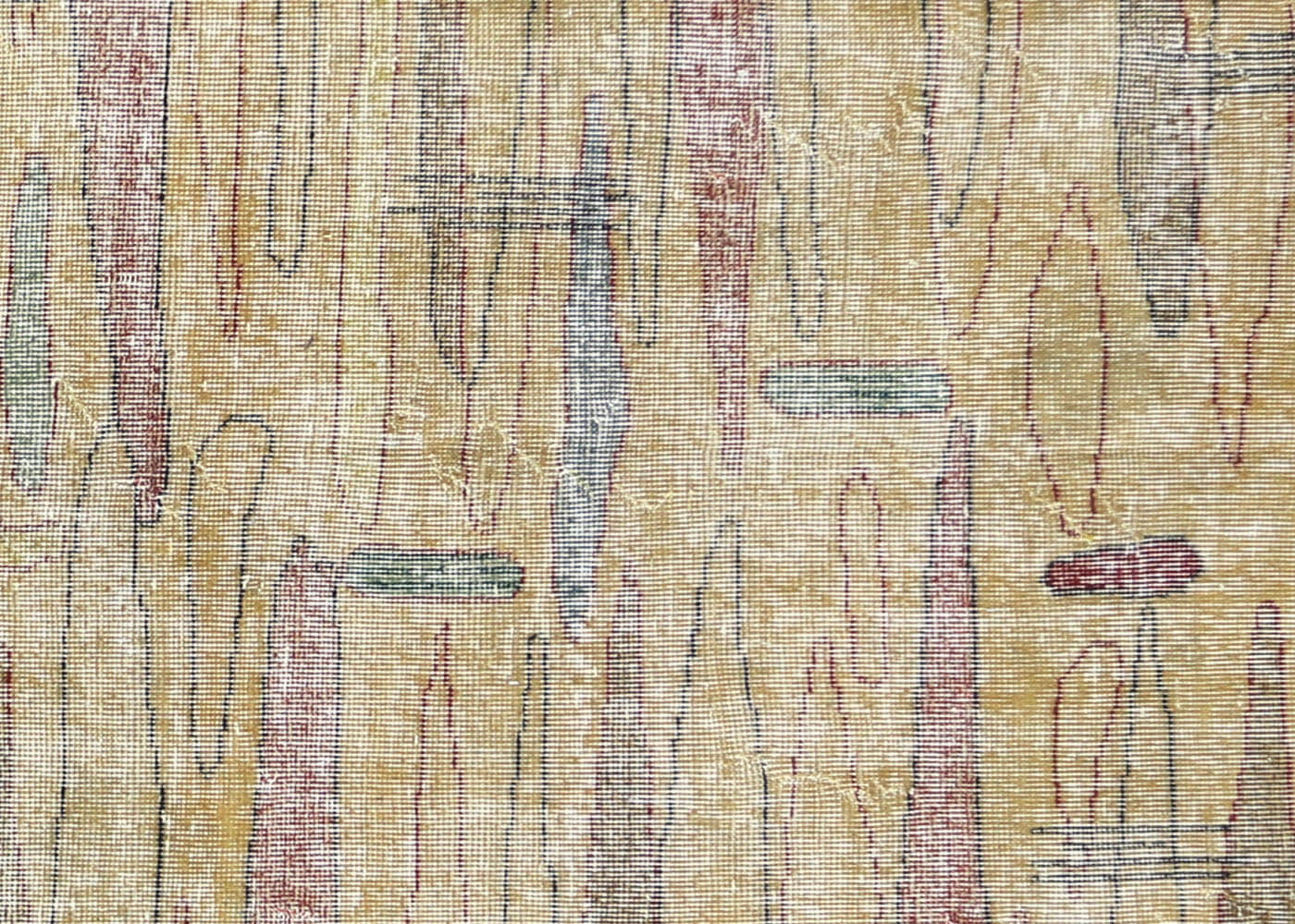 Vintage Turkish Mid-Century-Modern Rug - 6'9" x 10'1" - 140207