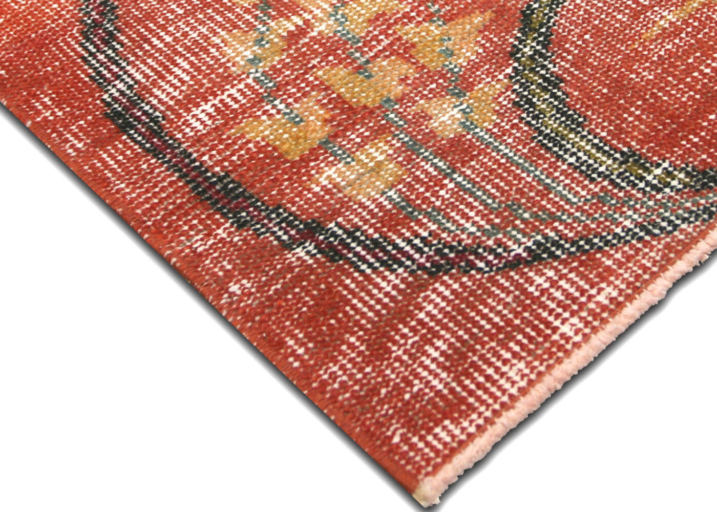 Vintage Turkish Mid-Century-Modern Rug - 4'9" x 7'2" - 140208