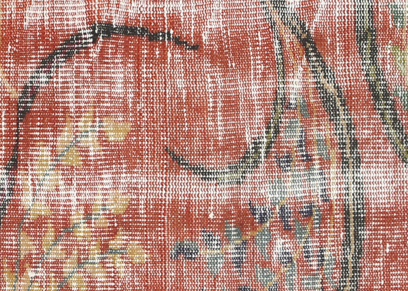 Vintage Turkish Mid-Century-Modern Rug - 4'9" x 7'2" - 140208