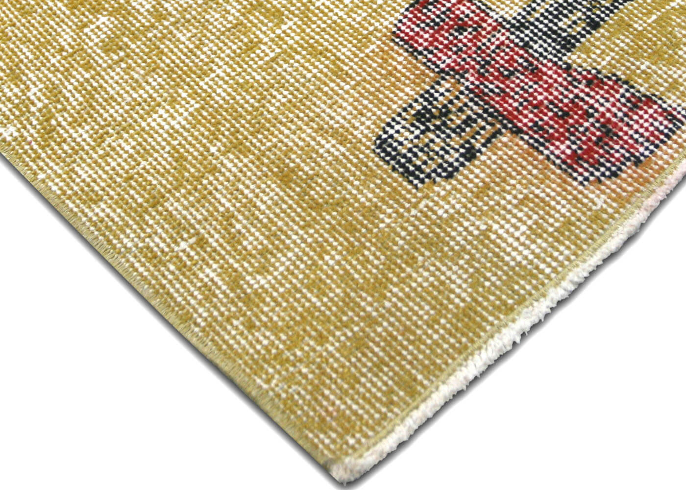 Vintage Turkish Mid-Century-Modern Rug - 6'7" x 9'2" - 140210