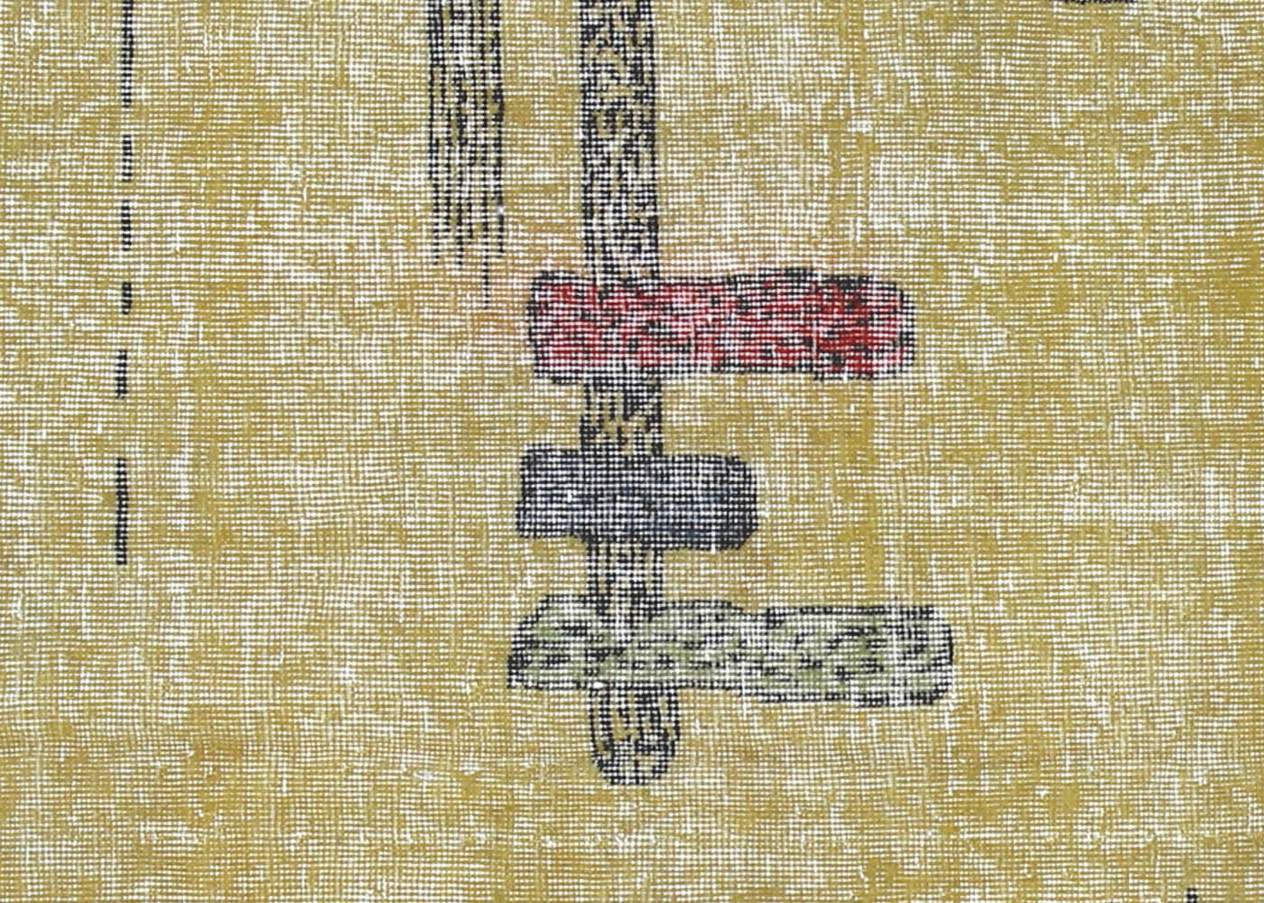 Vintage Turkish Mid-Century-Modern Rug - 6'7" x 9'2" - 140210