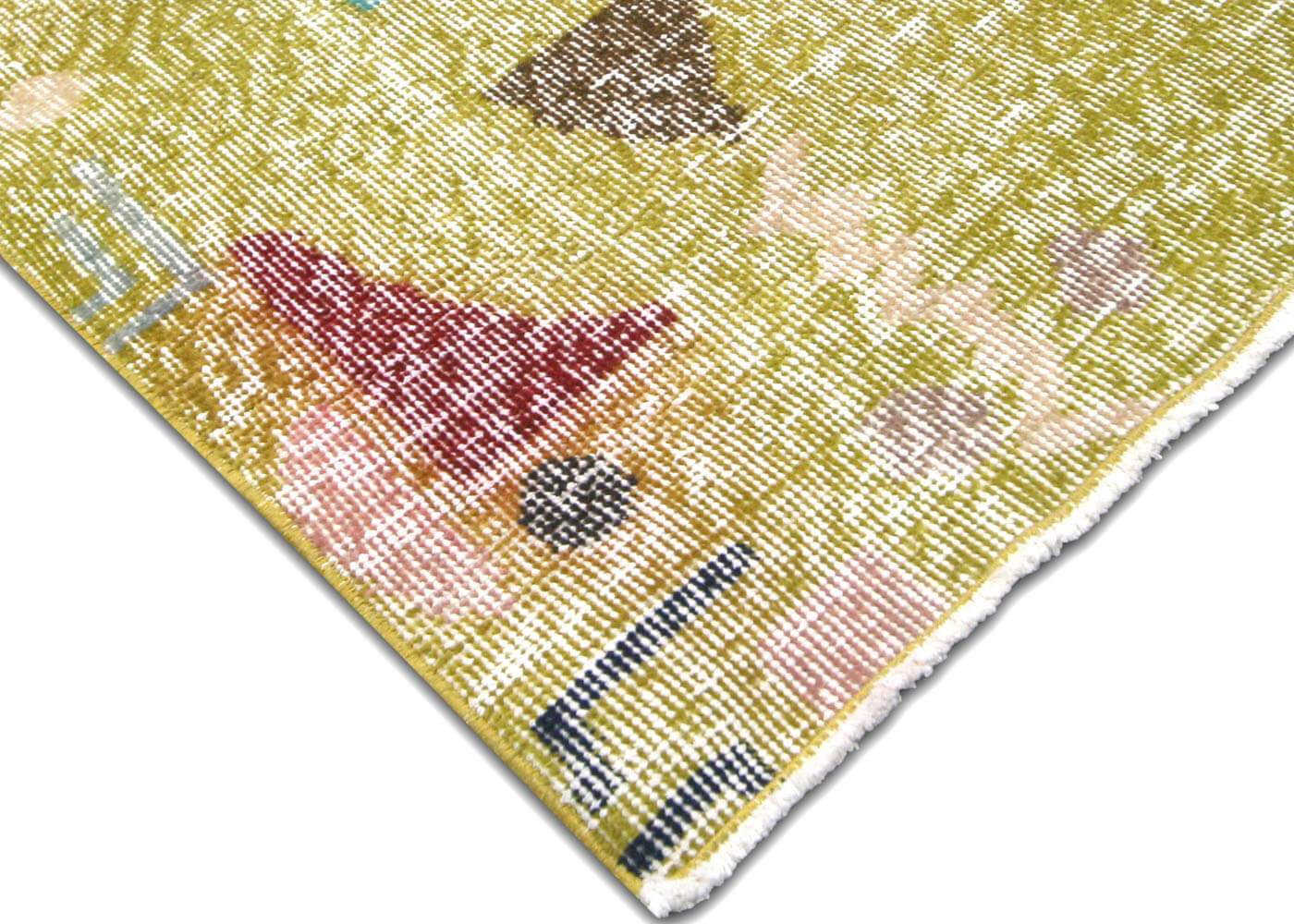 Vintage Turkish Mid-Century-Modern Rug - 6'6" x 10'1" - 140213