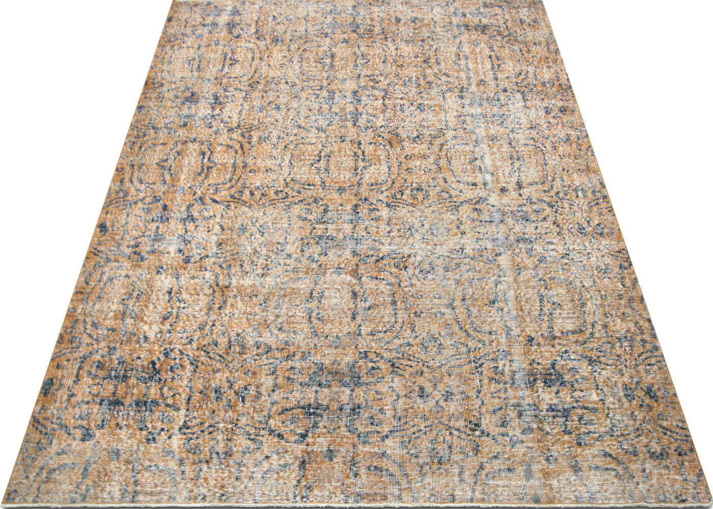Vintage Turkish Mid-Century-Modern Rug - 6'9" x 9'6" - 140219