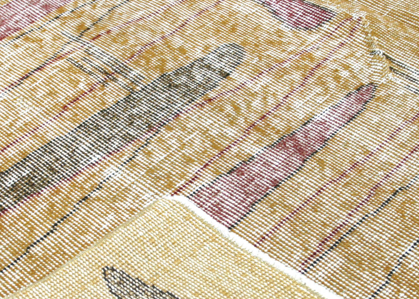 Vintage Turkish Mid-Century-Modern Rug - 4'11" x 8'1" - 140223