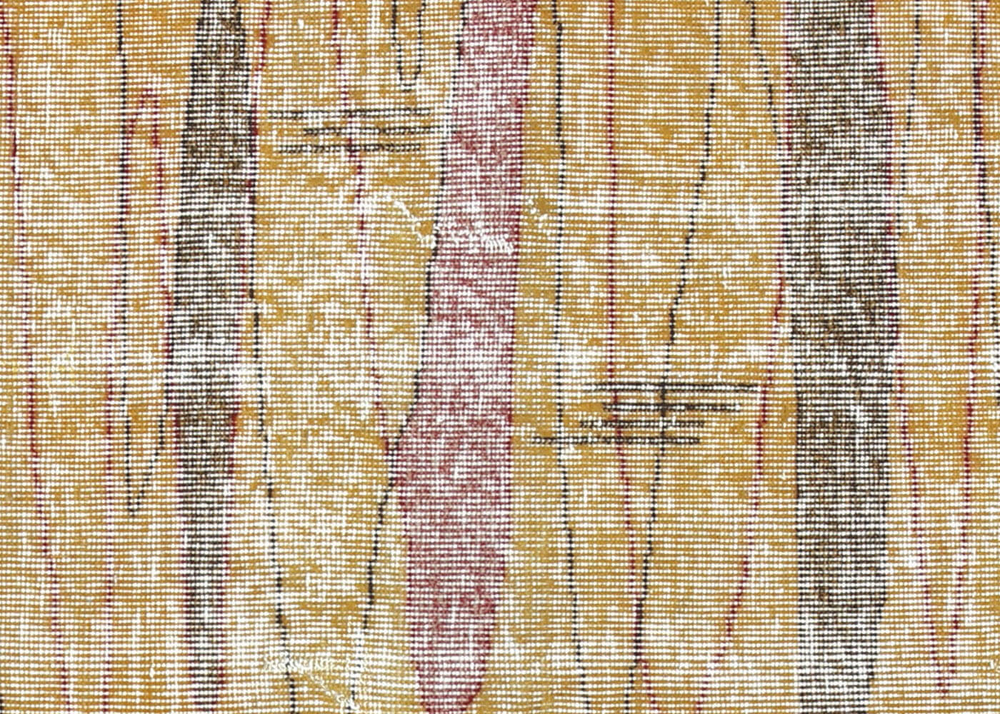 Vintage Turkish Mid-Century-Modern Rug - 4'11" x 8'1" - 140223