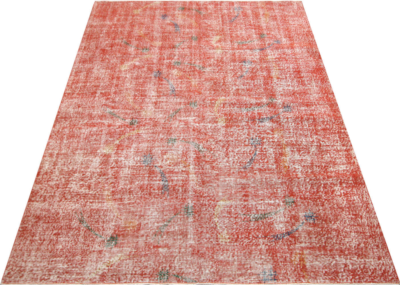 Vintage Turkish Mid-Century-Modern Rug - 6'7" x 9'9" - 140234
