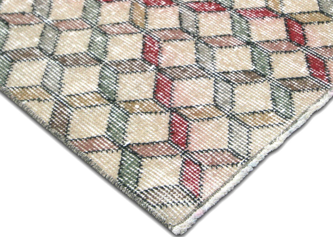 Vintage Turkish Mid-Century-Modern Rug - 4'2" x 7'9" - 140240