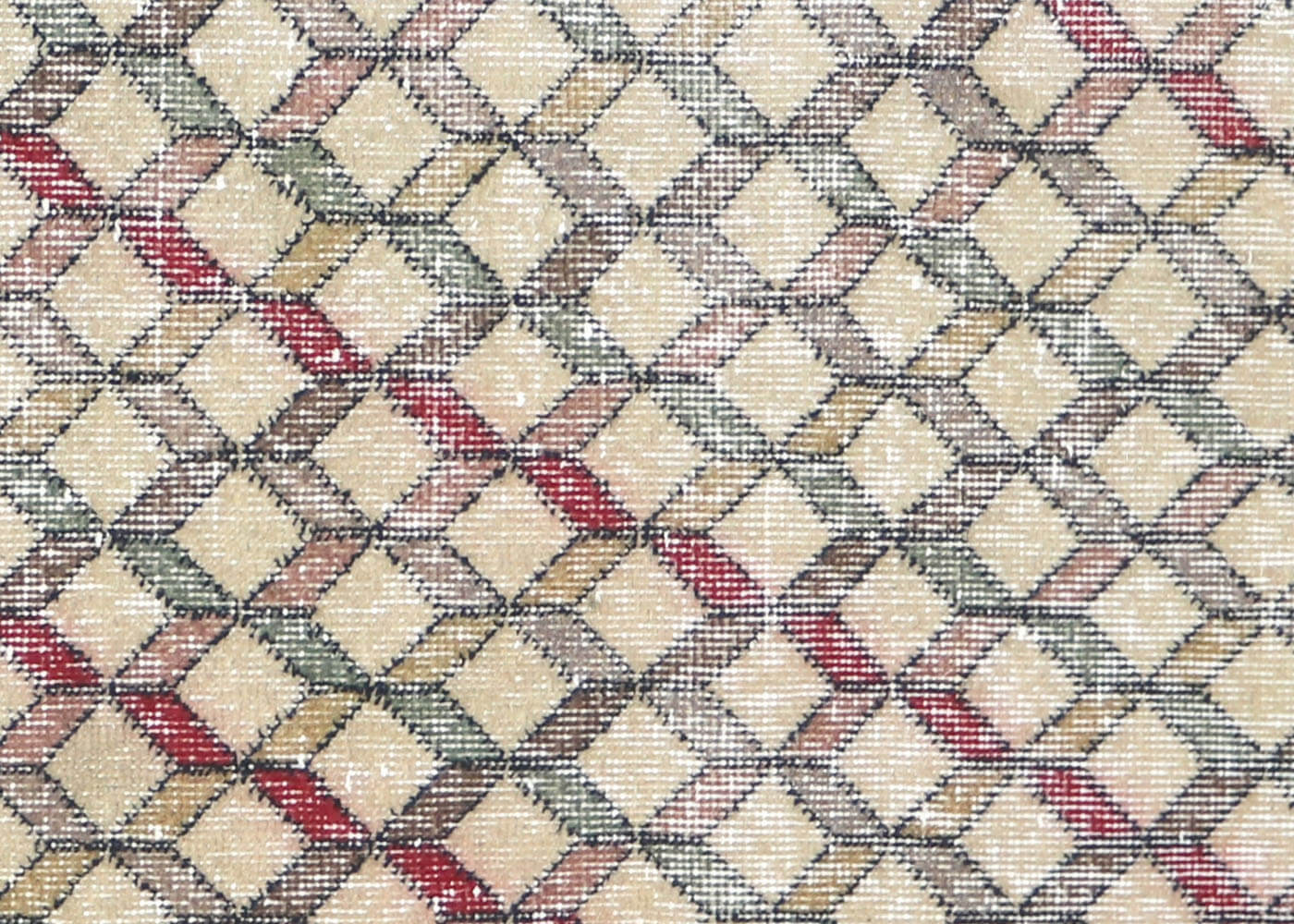 Vintage Turkish Mid-Century-Modern Rug - 4'2" x 7'9" - 140240
