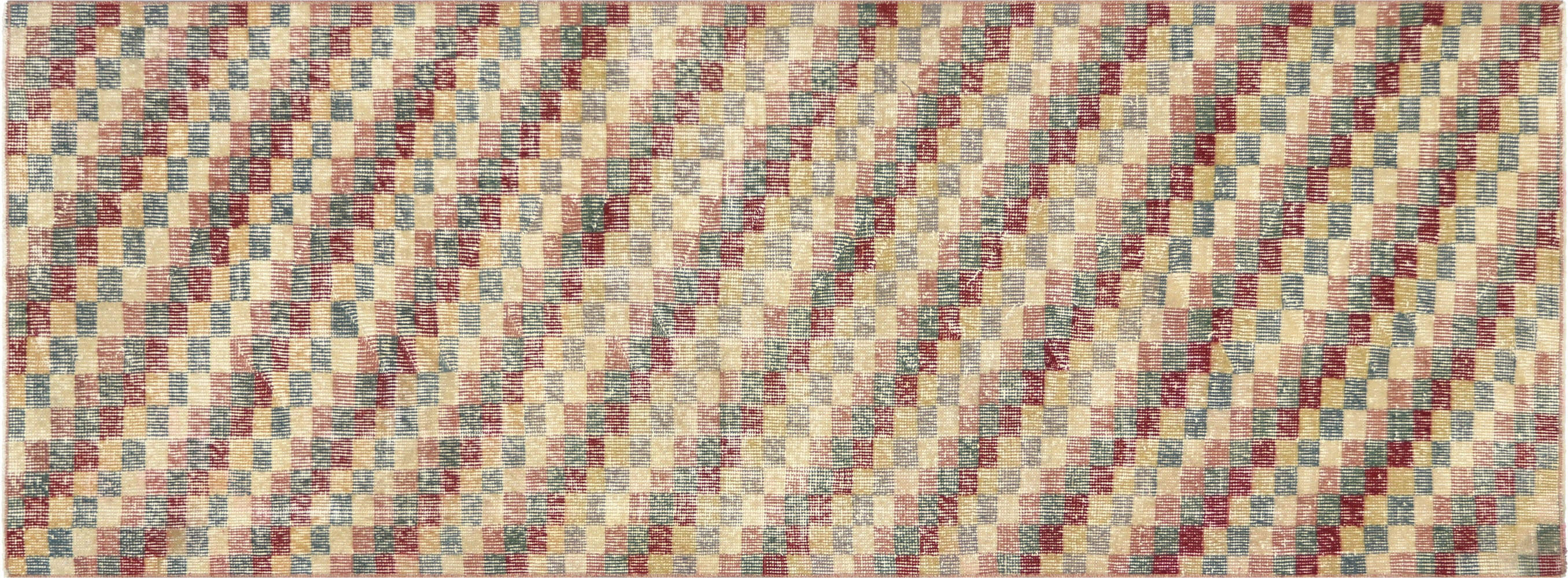Vintage Turkish Mid-Century-Modern Runner - 2'10" x 7'6" - 140241