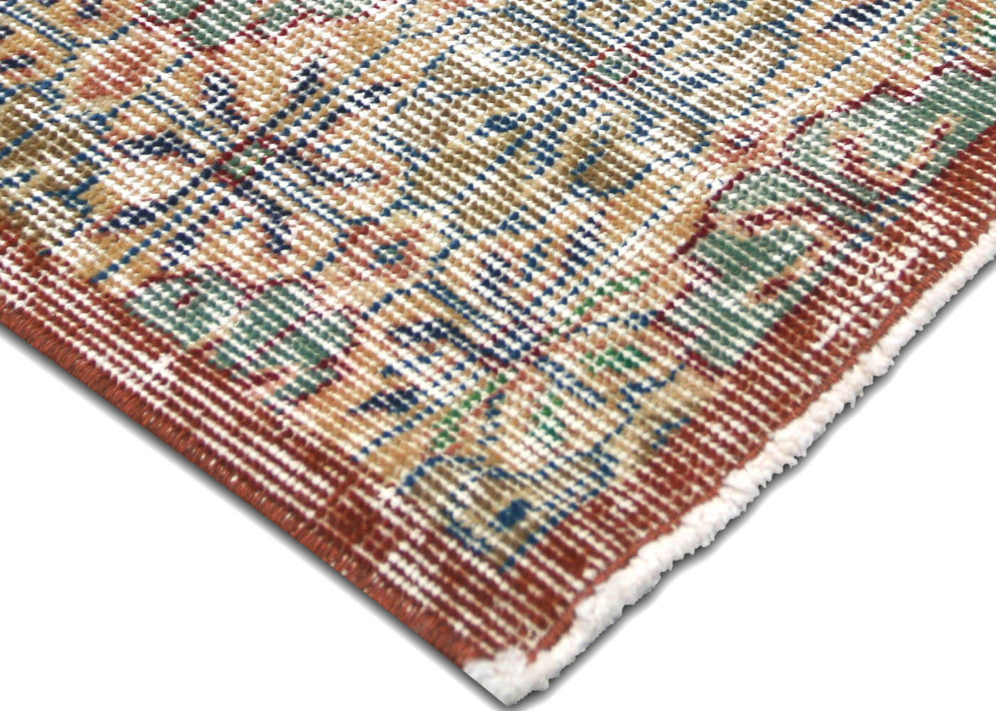 Vintage Turkish Mid-Century-Modern Rug - 3'9" x 6'1" - 140248