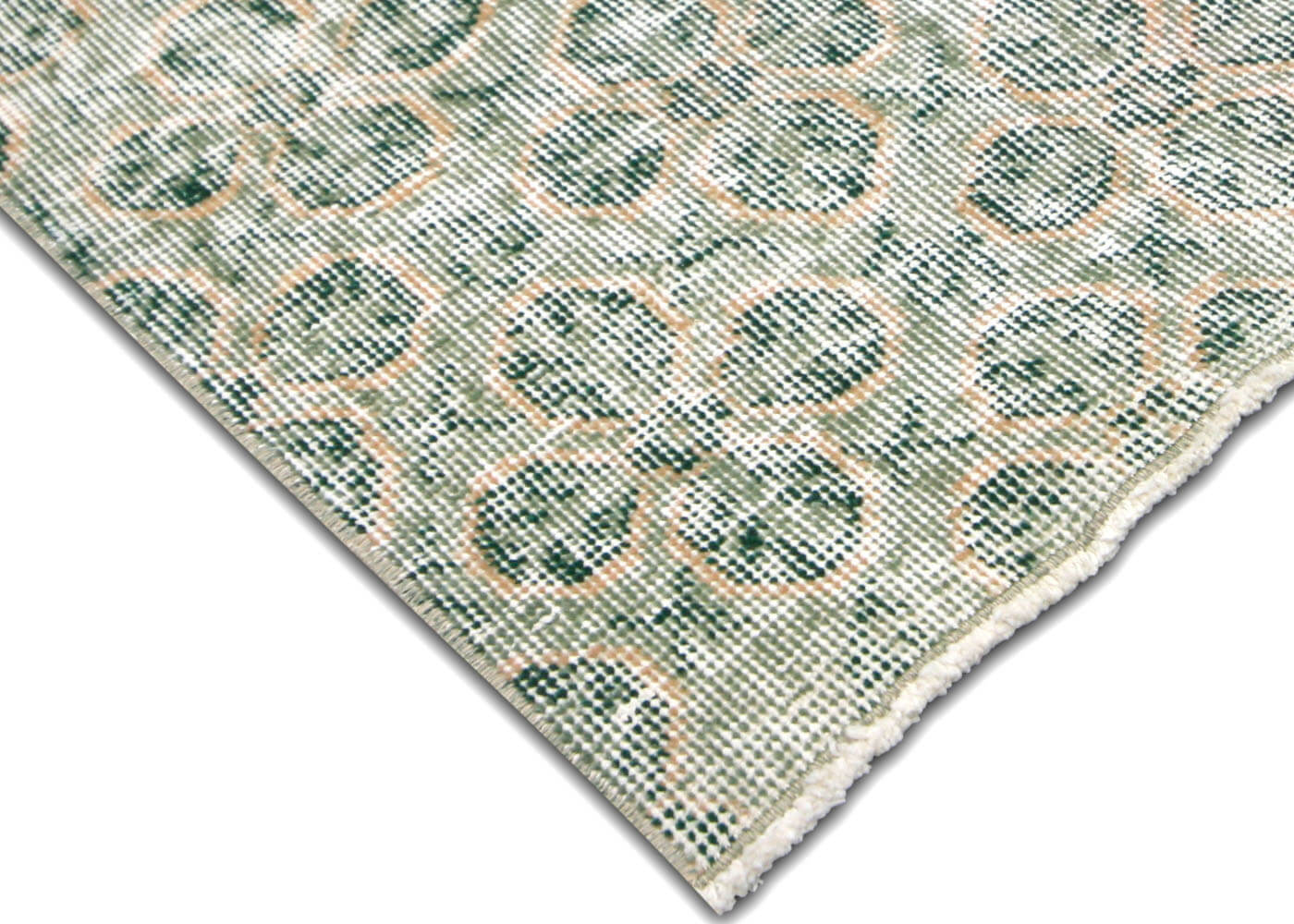 Vintage Turkish Mid-Century-Modern Rug - 6'7" x 9' - 140257