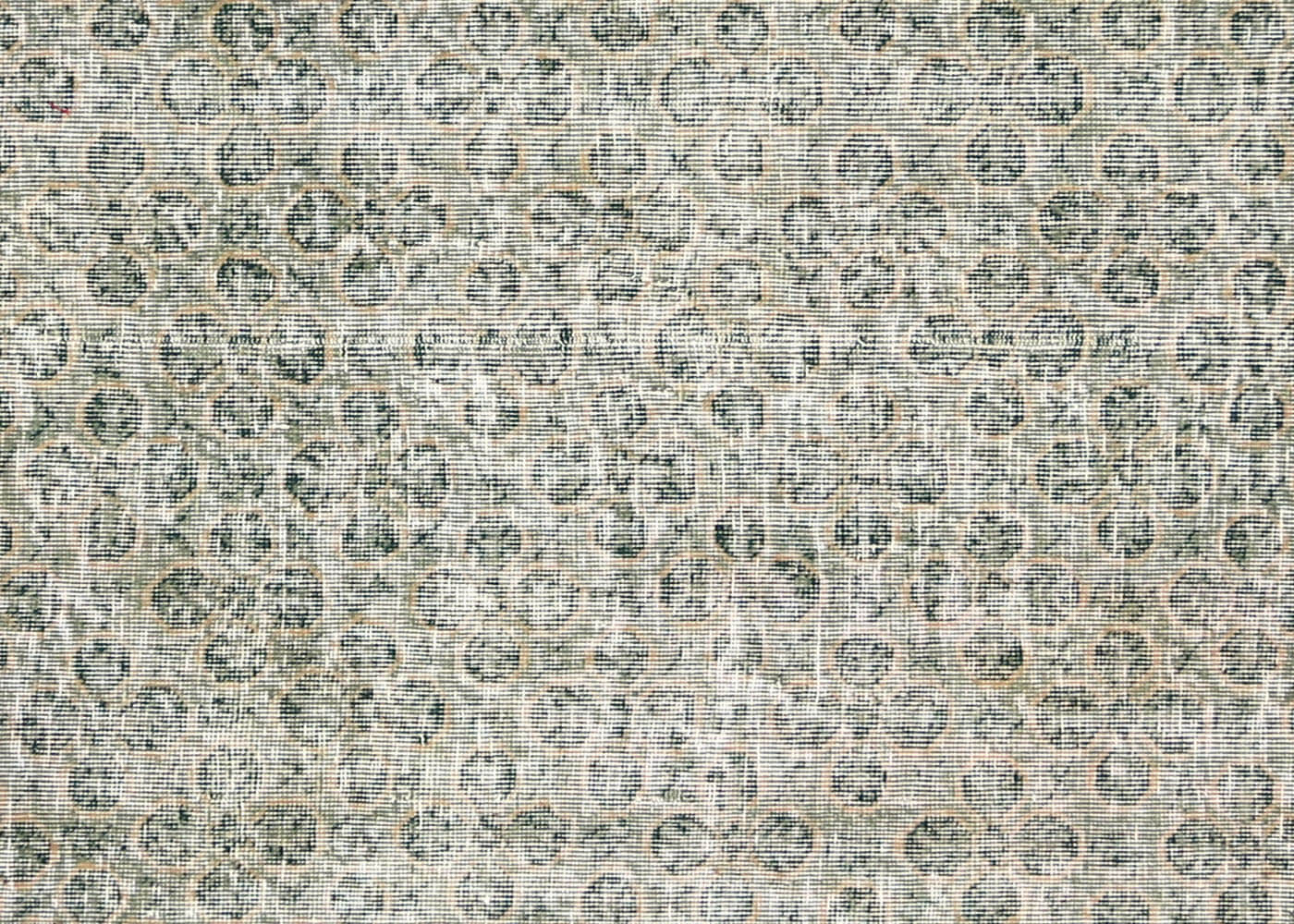 Vintage Turkish Mid-Century-Modern Rug - 6'7" x 9' - 140257