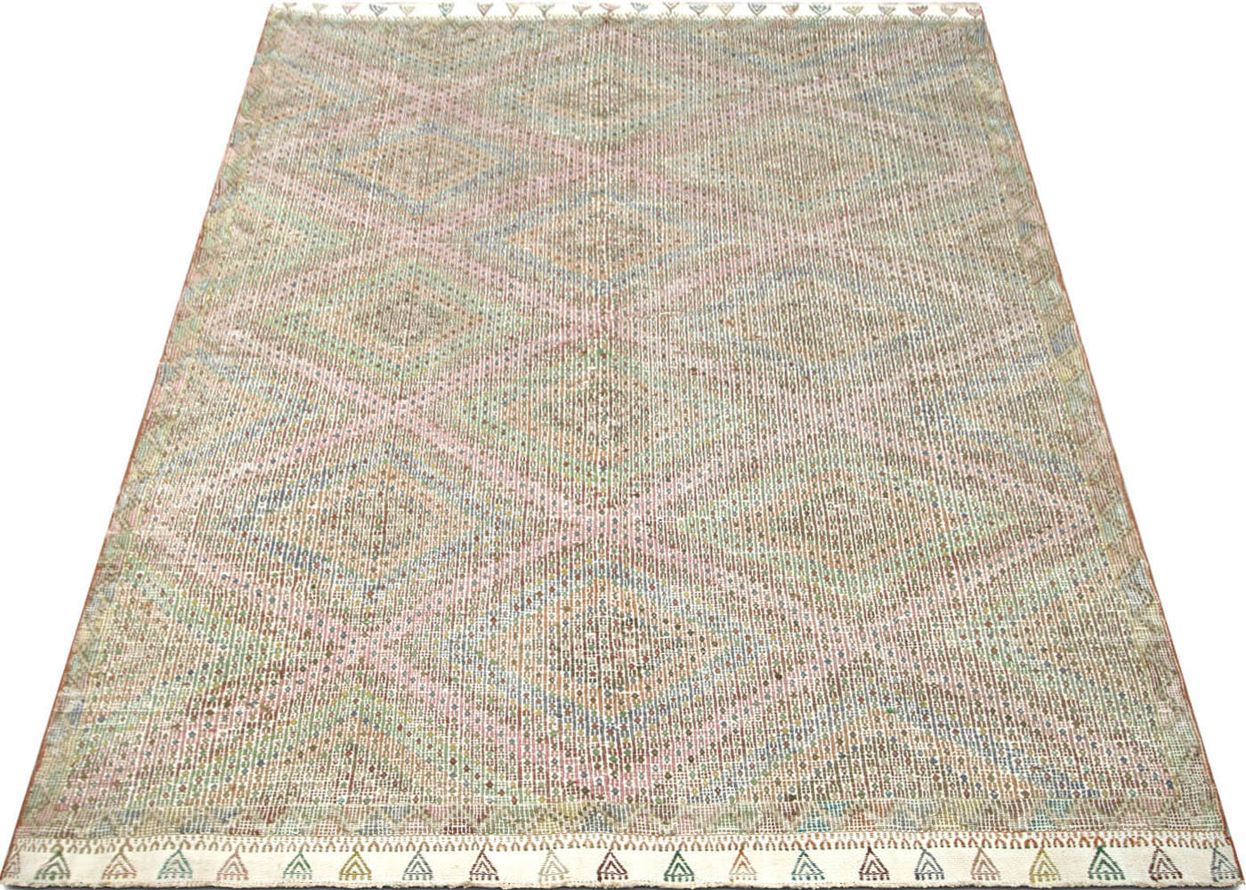 Vintage Turkish Kilim - 6'10" x 10'8" - 140288