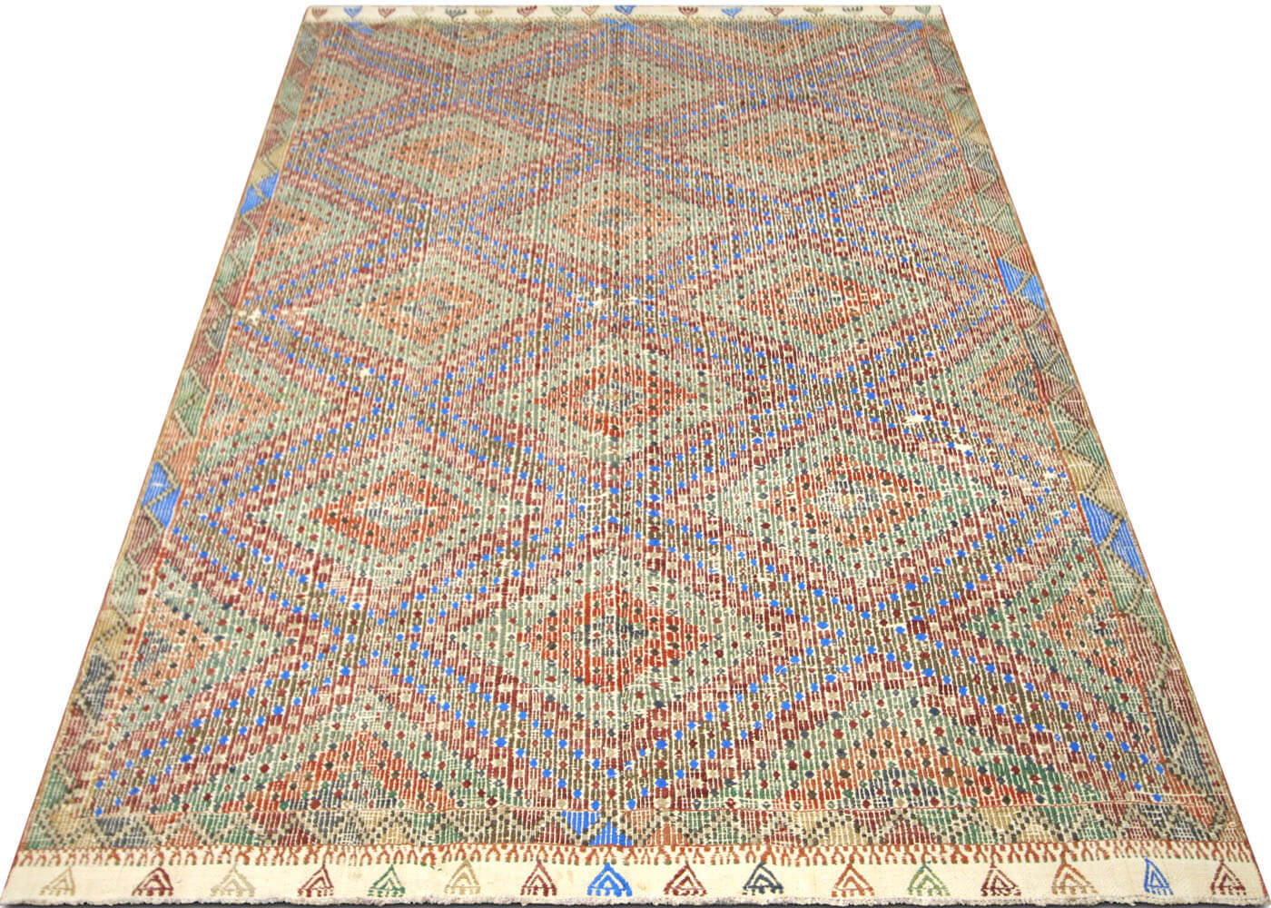 Vintage Turkish Kilim - 6' x 9'1" - 140289
