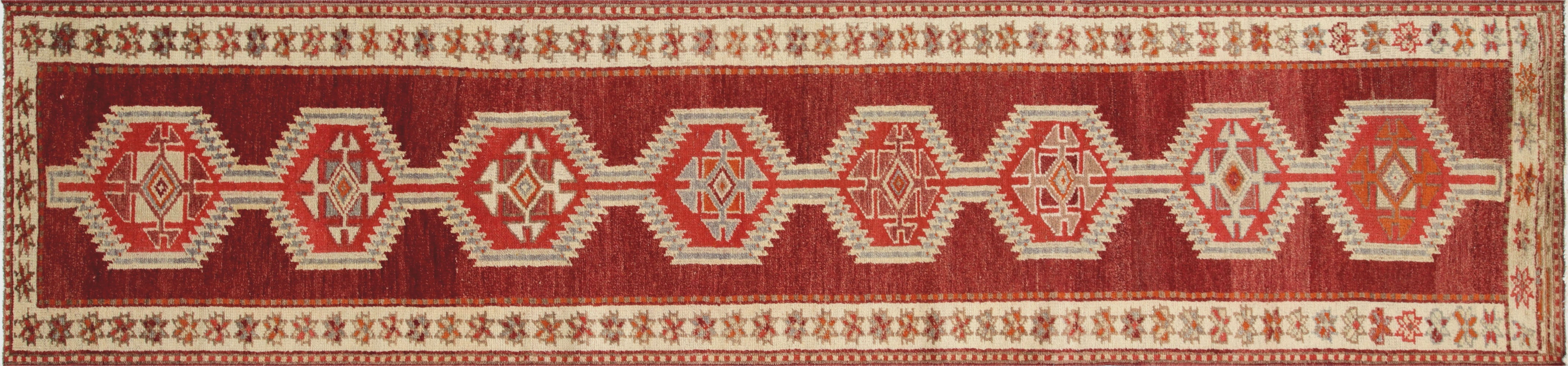 Vintage Turkish Oushak Runner - 2'9" x 11'11" - 140307