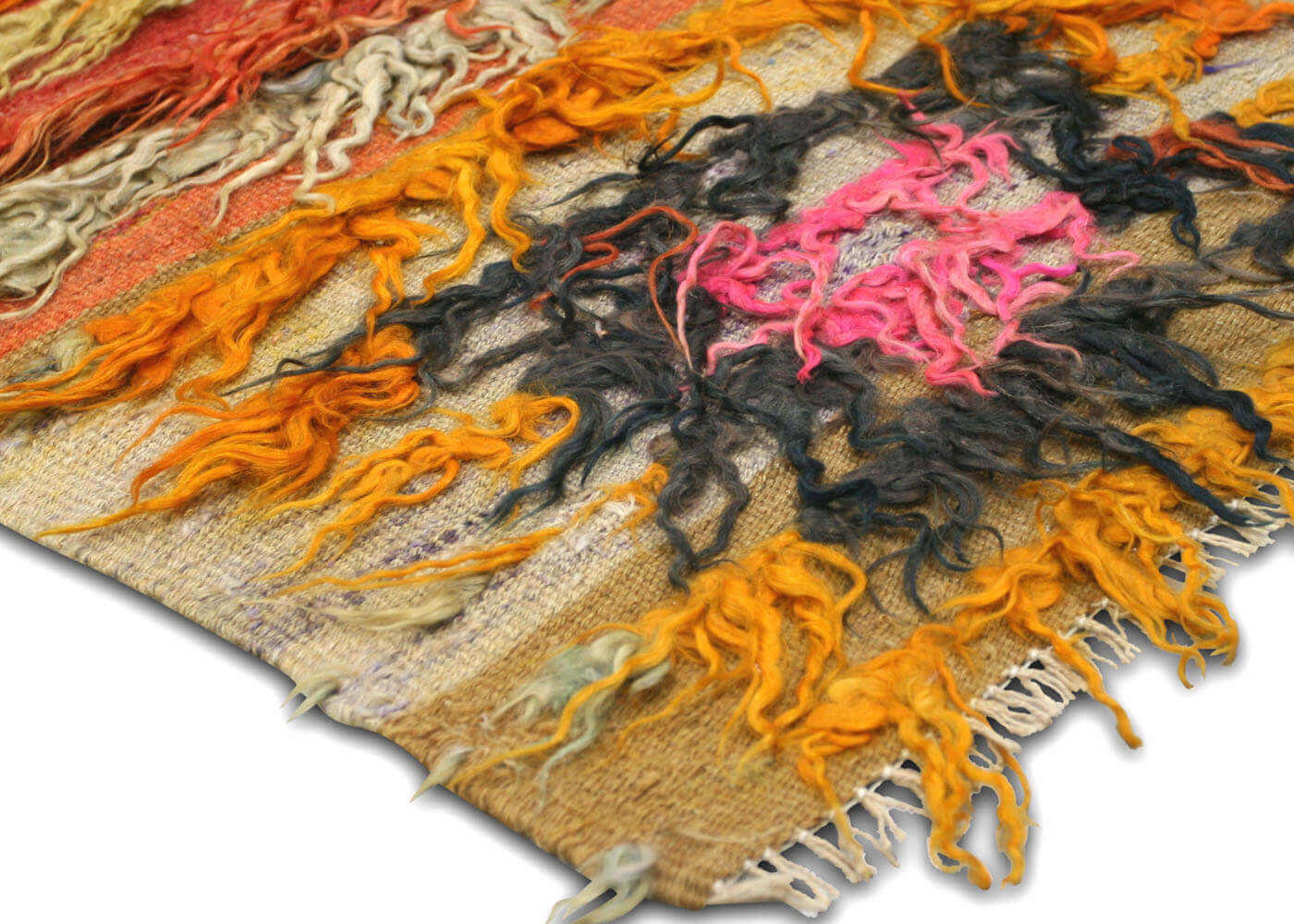 Vintage Turkish Tulu Rug - 3'9" x 3'8" - 140318