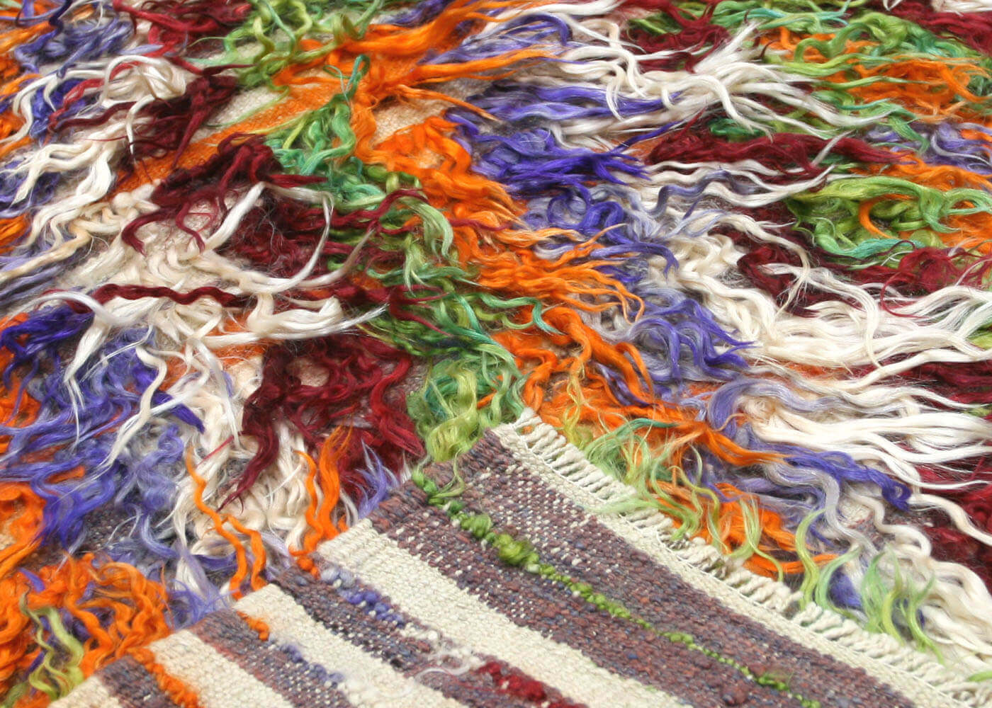 Vintage Turkish Tulu Rug - 3'11" x 7'1" - 140356