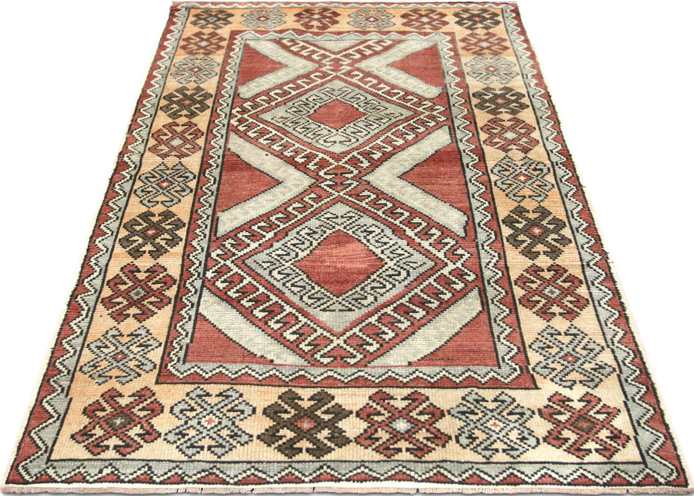 Vintage Turkish Oushak Rug - 3'6" x 5'8" - 140370