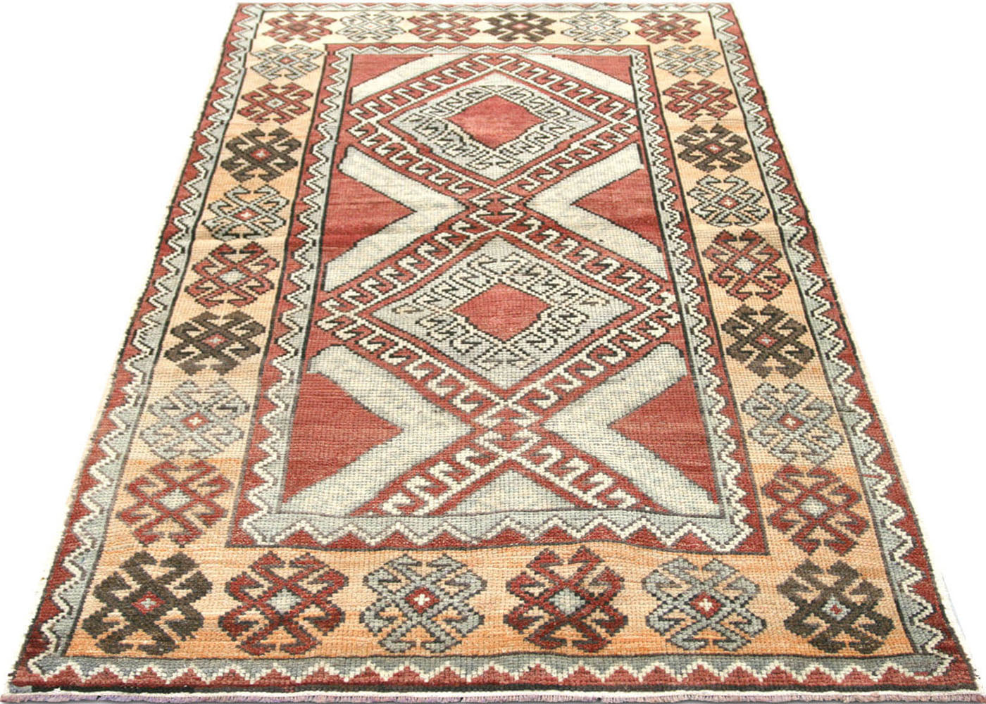 Vintage Turkish Oushak Rug - 3'6" x 5'8" - 140370