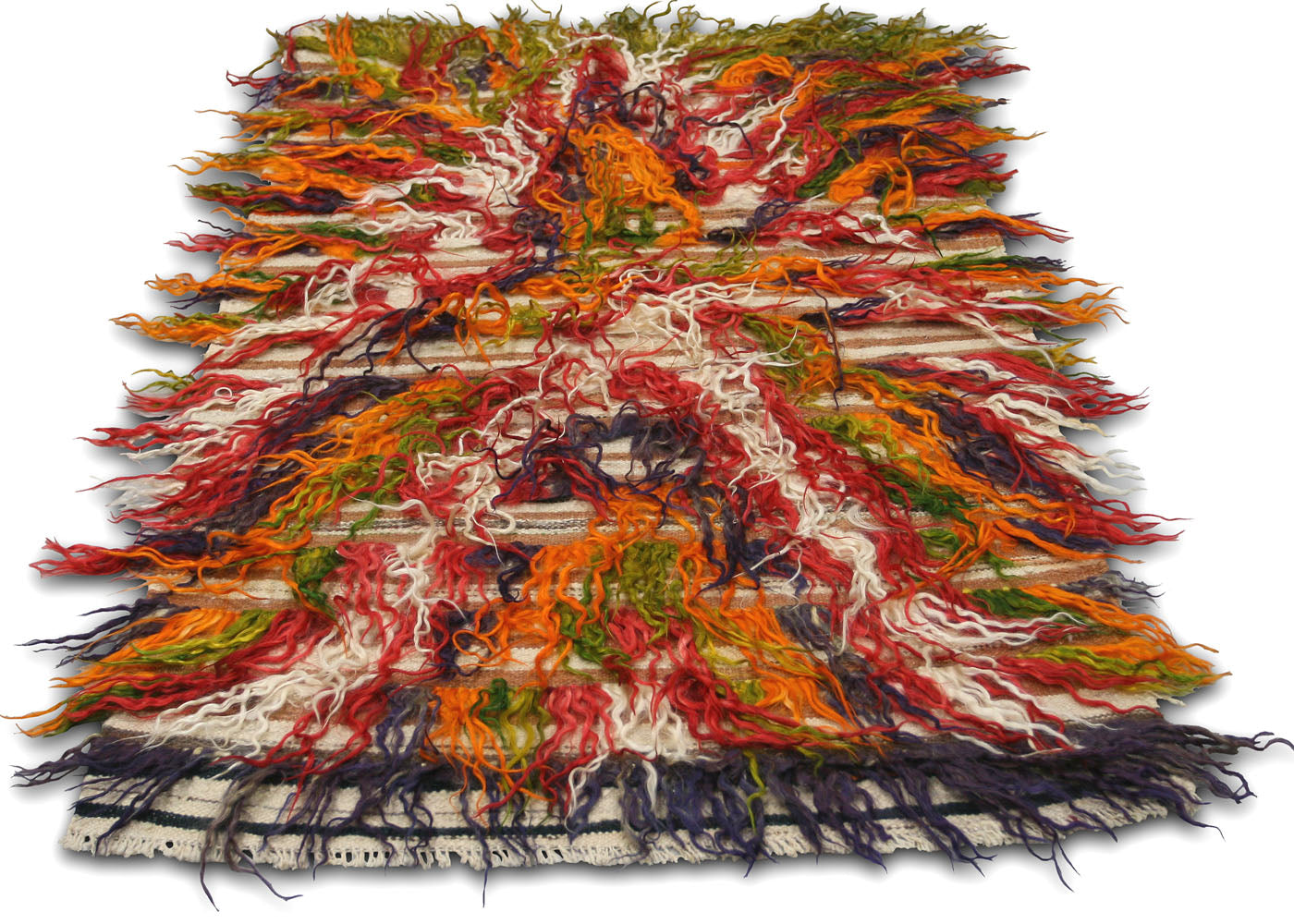 Vintage Turkish Tulu Rug - 2'7" x 3'10" - 140374