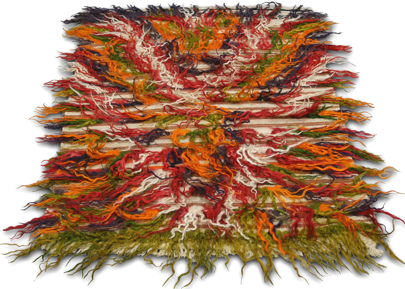 Vintage Turkish Tulu Rug - 2'7" x 3'10" - 140374