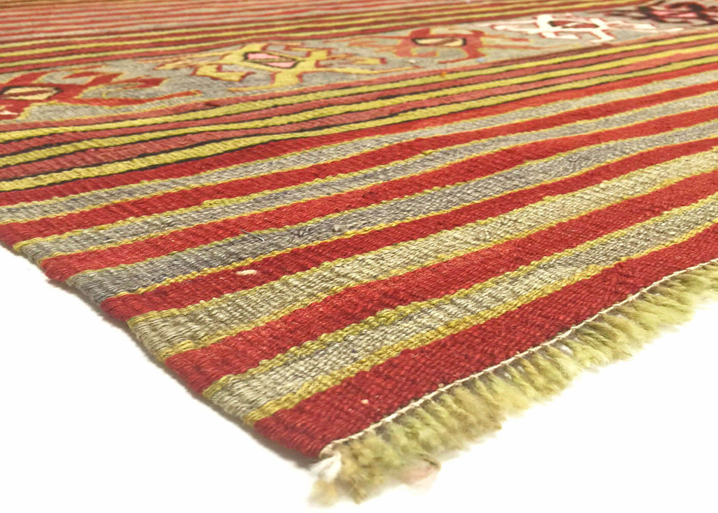 Vintage Turkish Kilim - 5'6" x 6'11" - 140381