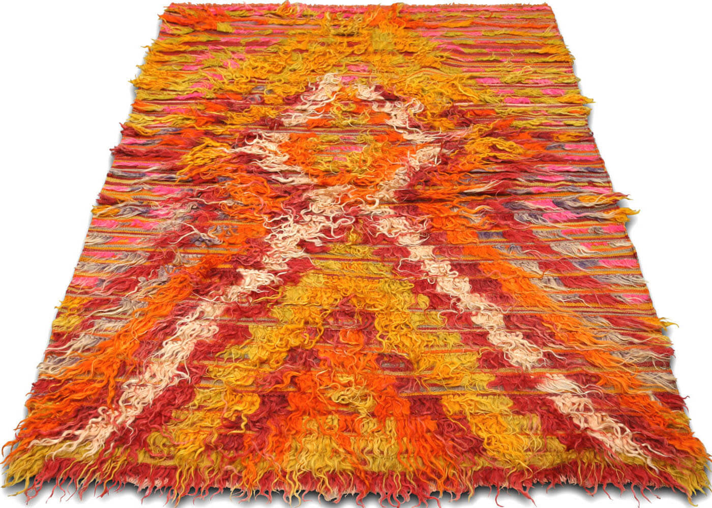 Vintage Turkish Tulu Rug - 3'11" x 5'10" - 140388