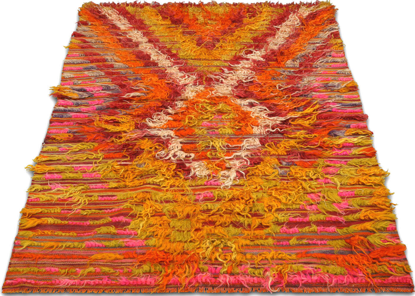 Vintage Turkish Tulu Rug - 3'11" x 5'10" - 140388