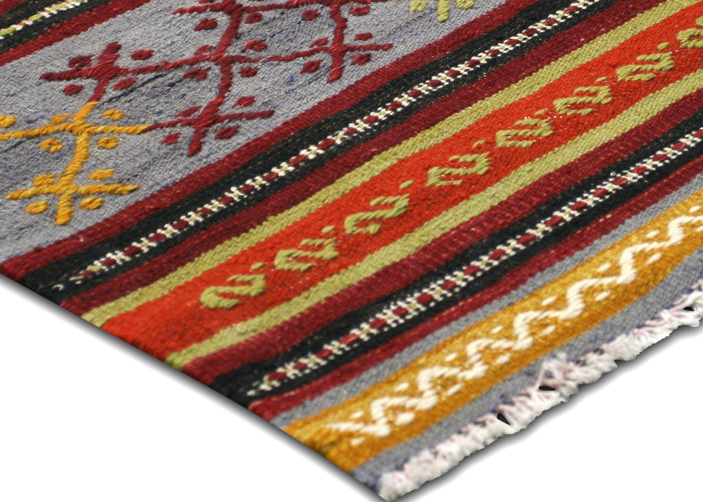 Vintage Turkish Kilim - 5'10" x 9'10" - 140394