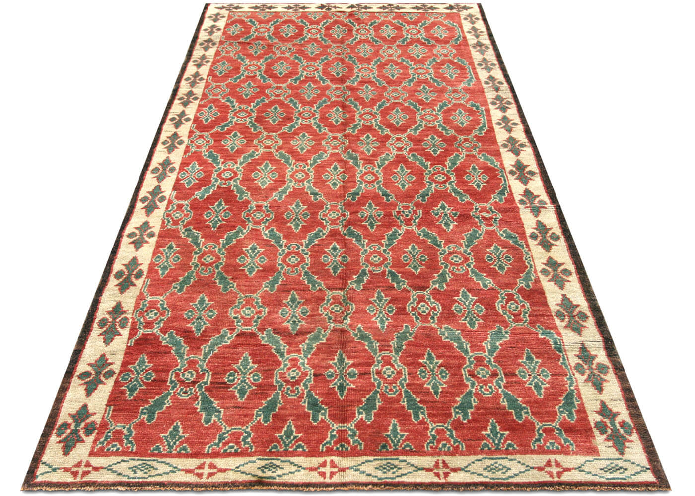 Vintage Turkish Oushak Rug - 5'1" x 10'4" - 140433