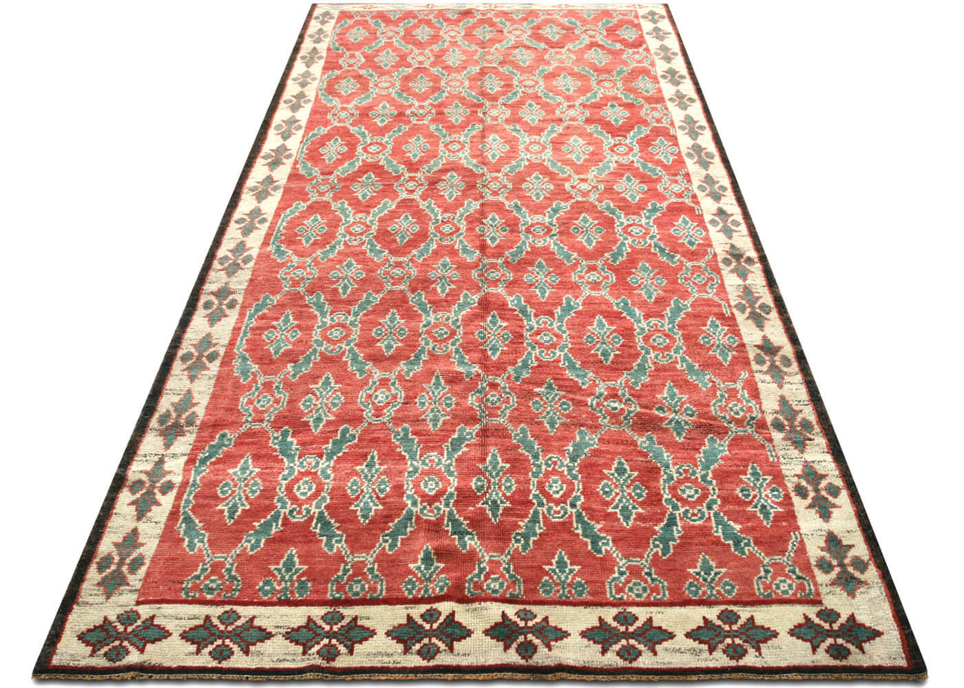 Vintage Turkish Oushak Rug - 5'1" x 10'4" - 140433