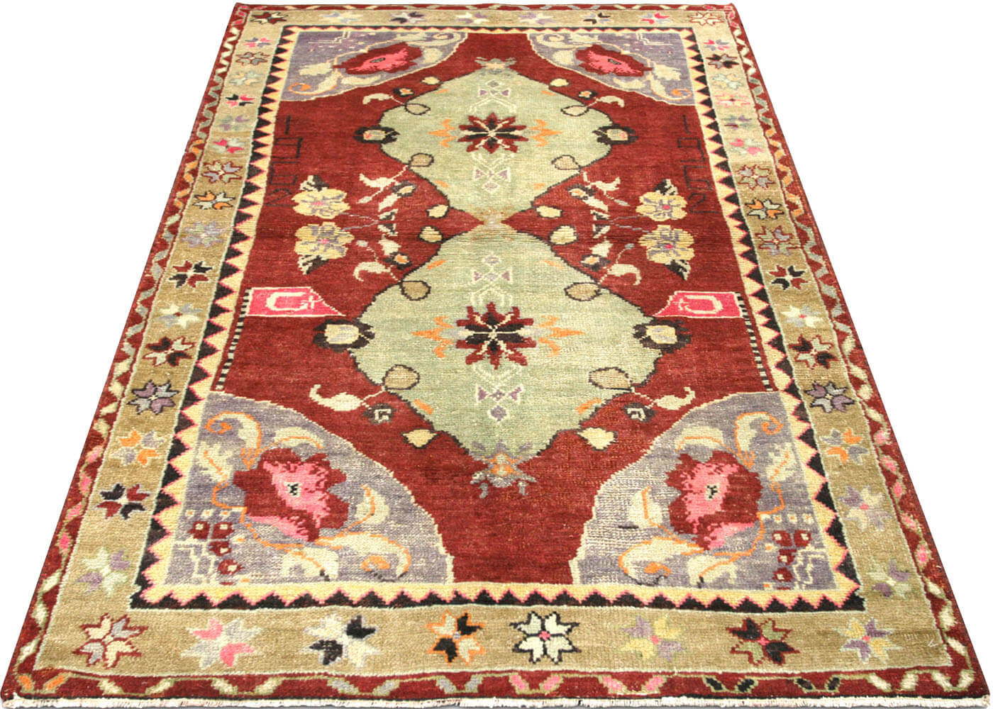 Vintage Turkish Oushak Rug - 3'3" x 5'4" - 140447
