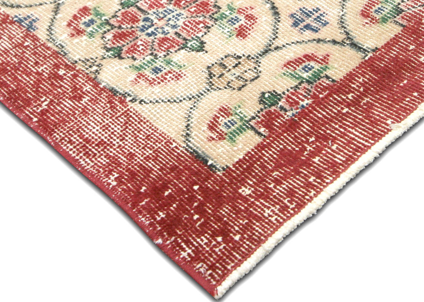 Vintage Turkish Mid-Century-Modern Rug - 7'5" x 11'1" - 140448