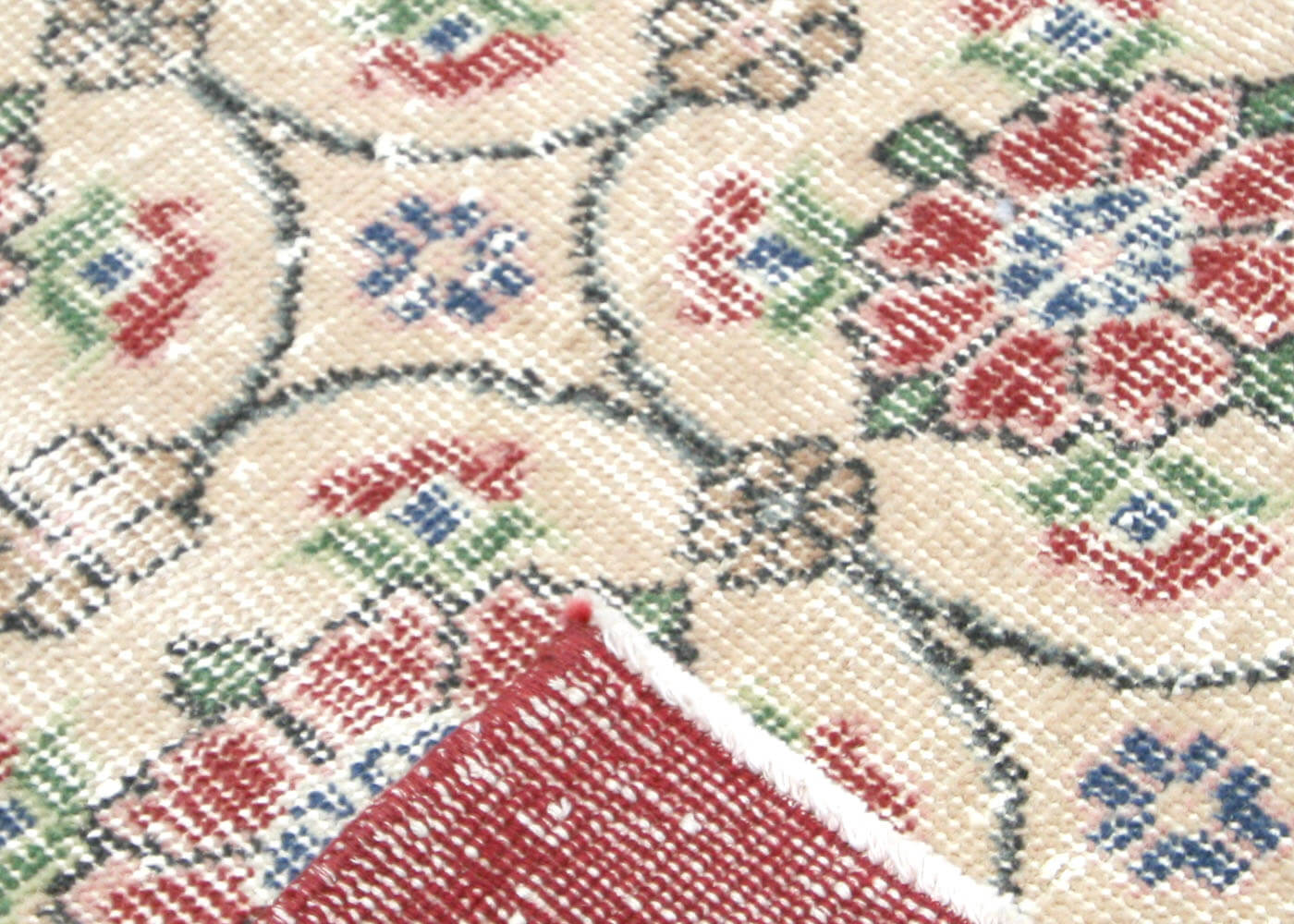 Vintage Turkish Mid-Century-Modern Rug - 7'5" x 11'1" - 140448