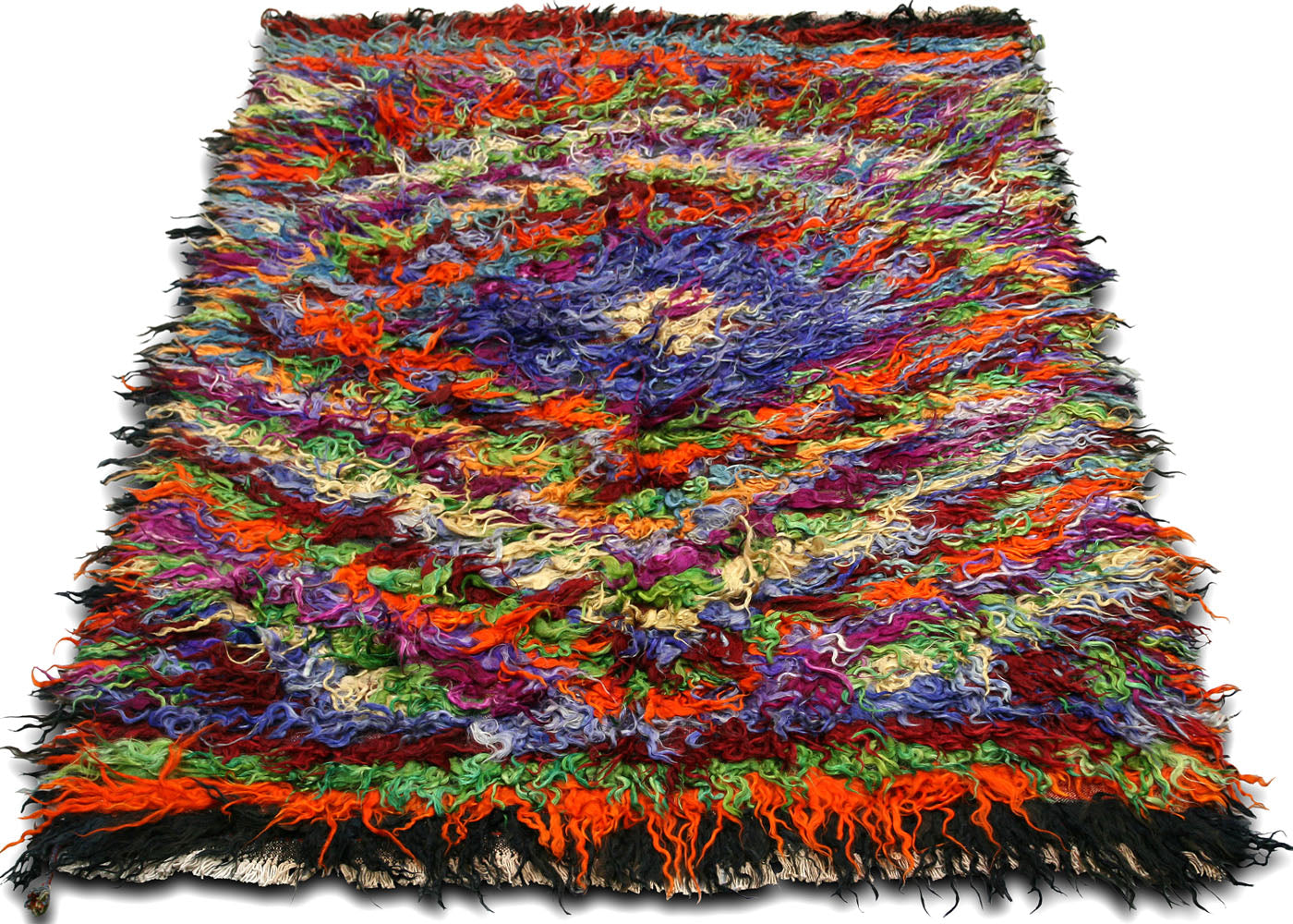 Vintage Turkish Tulu Rug - 4'11" x 7'7" - 140495