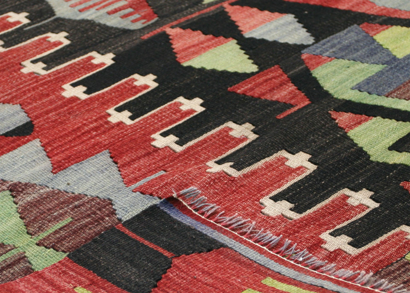 Vintage Turkish Kilim - 5'11" x 11'2" - 140500