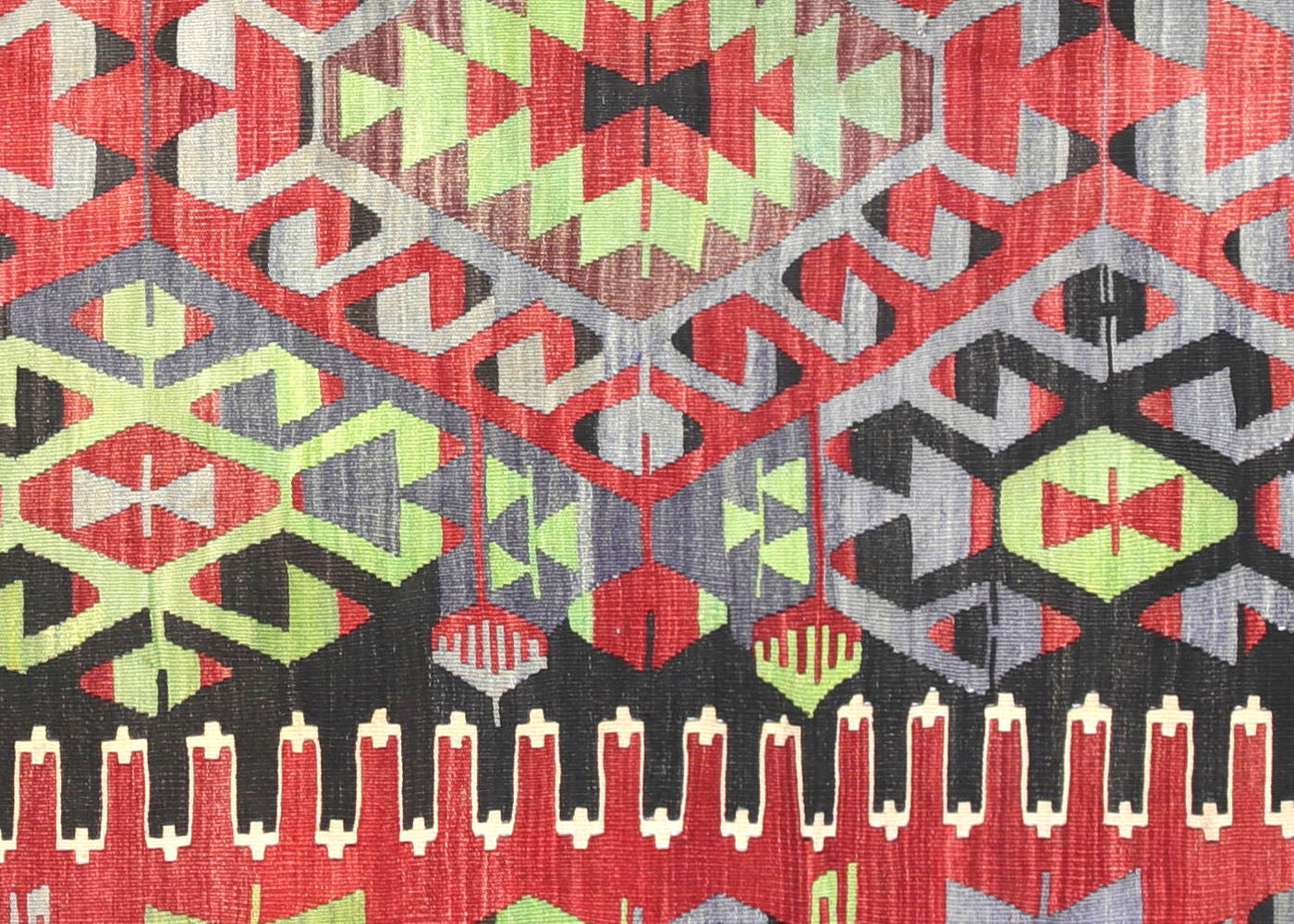 Vintage Turkish Kilim - 5'11" x 11'2" - 140500