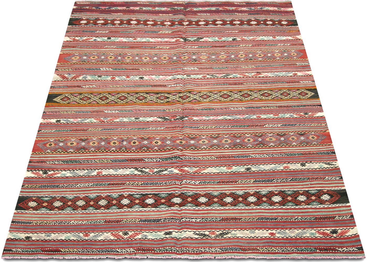 Vintage Turkish Kilim - 5'7" x 8'3" - 140516