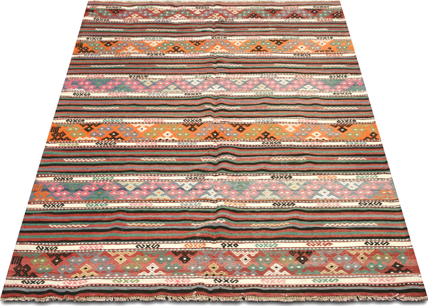 Vintage Turkish Kilim - 5'3" x 8'3" - 140577