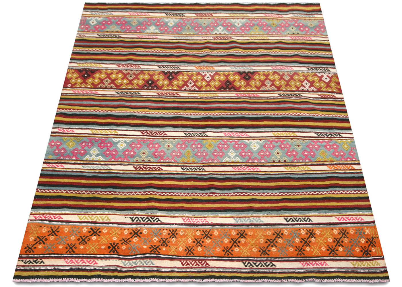 Vintage Turkish Kilim - 5'4" x 6'5" - 140589