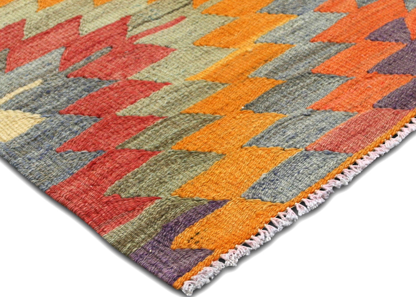 Vintage Turkish Kilim - 5'5" x 7'10" - 140593
