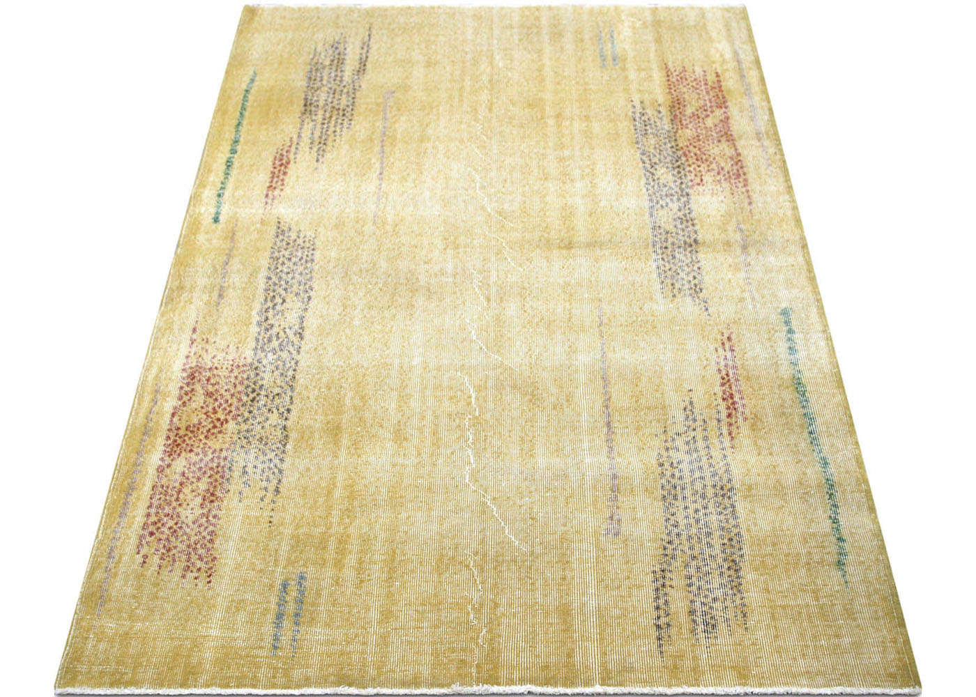 Vintage Turkish Mid-Century-Modern Rug - 5'5" x 8'7" - 140608