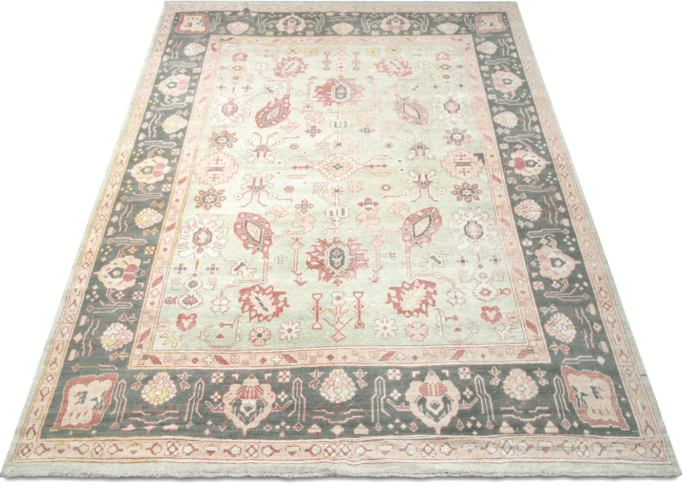 Vintage Turkish Oushak Rug - 10'5" x 13'11" - 140609