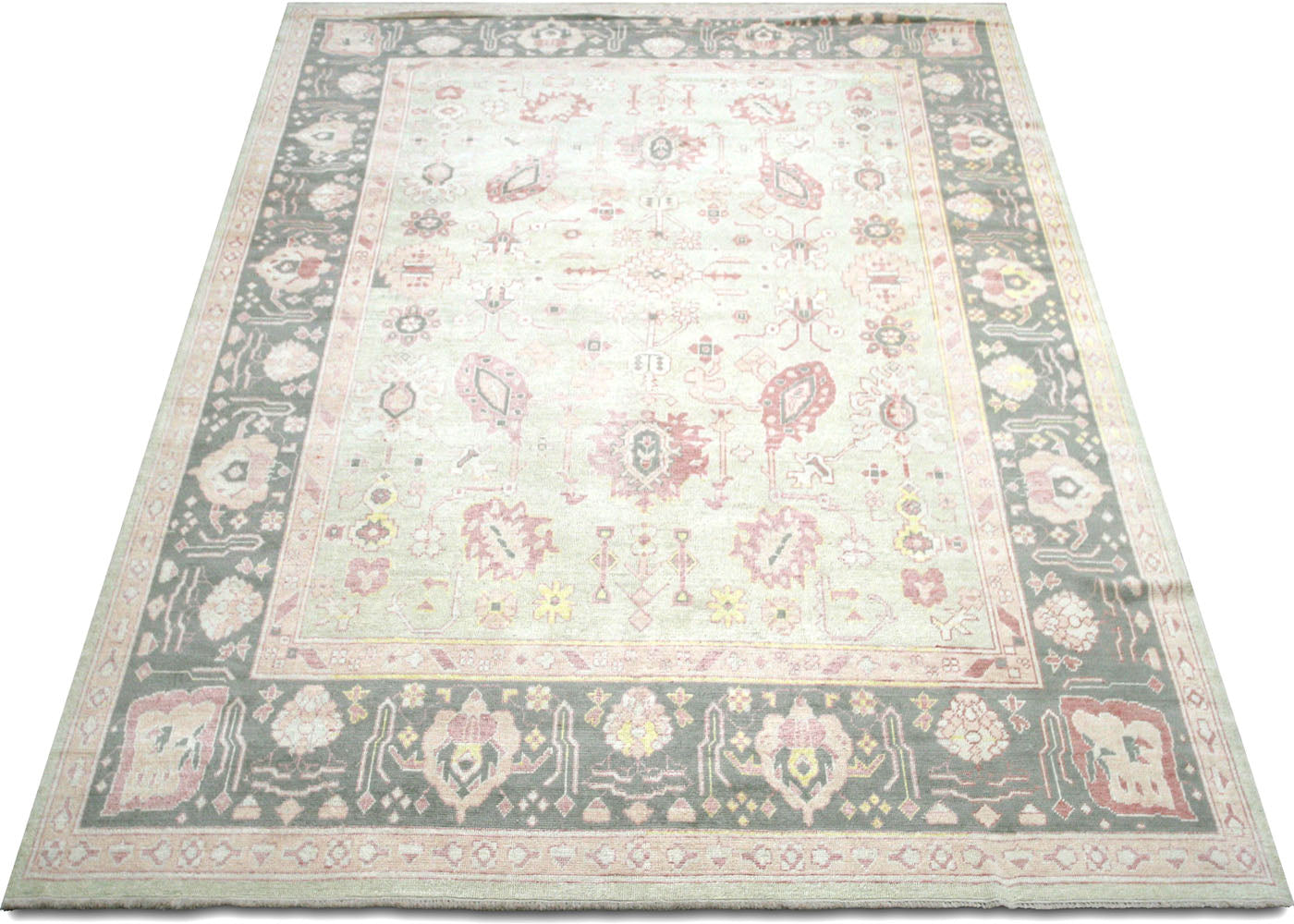 Vintage Turkish Oushak Rug - 10'5" x 13'11" - 140609