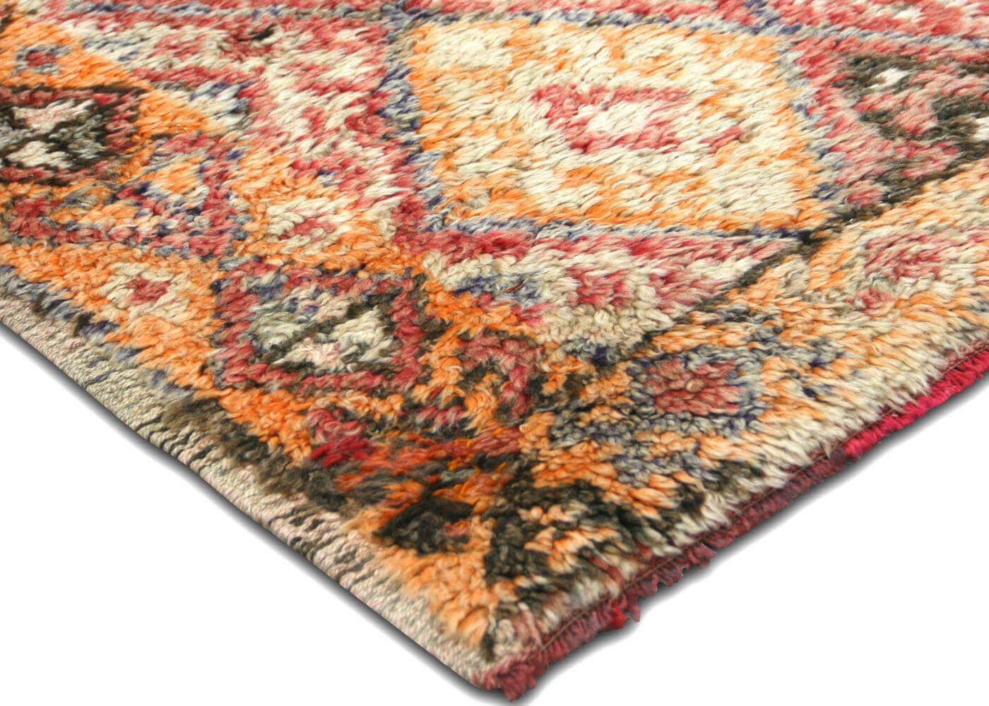 Vintage Turkish Tulu Rug - 3'9" x 5'7" - 140627